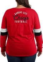 New Era Kansas City Chiefs Womens Red Athletic + LS Tee