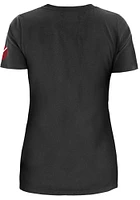 New Era Chicago Bulls Womens Black City Edition Short Sleeve T-Shirt