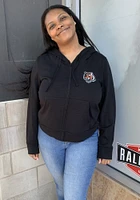New Era Cincinnati Bengals Womens Black Fleece Long Sleeve Full Zip Jacket