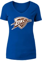 New Era Oklahoma City Thunder Womens Blue Edition Short Sleeve T-Shirt