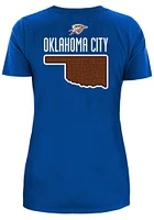 New Era Oklahoma City Thunder Womens Blue Edition Short Sleeve T-Shirt