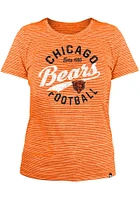 New Era Chicago Bears Womens Orange Space Dye T-Shirt