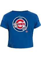 New Era Chicago Cubs Womens Blue HistChamp Short Sleeve T-Shirt