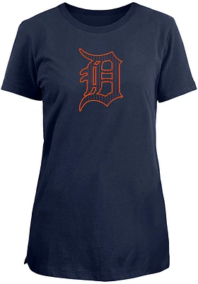 New Era Detroit Tigers Womens Navy Blue CityArch Short Sleeve T-Shirt