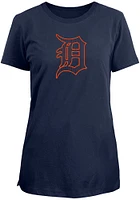 New Era Detroit Tigers Womens Navy Blue CityArch Short Sleeve T-Shirt