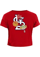 New Era St Louis Cardinals Womens Red HistChamp Short Sleeve T-Shirt