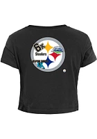 New Era Pittsburgh Steelers Womens Black HistChamp Short Sleeve T-Shirt