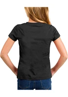 New Era Pittsburgh Steelers Girls Flip Sequin Wordmark Short Sleeve Fashion T-Shirt