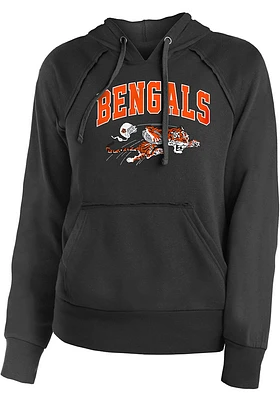 New Era Cincinnati Bengals Womens Black Fleece Style Hooded Sweatshirt