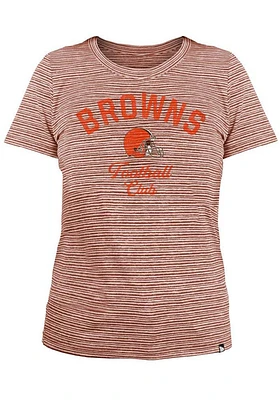 New Era Cleveland Browns Womens Brown Space Dye T-Shirt