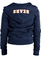 New Era Chicago Bears Girls Navy Blue Reverse Space Dye French Terry Long Sleeve Full Zip Jacket