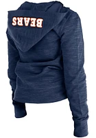 New Era Chicago Bears Girls Navy Blue Reverse Space Dye French Terry Long Sleeve Full Zip Jacket