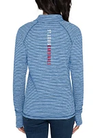 New Era St Louis Cardinals Womens Light Blue Quarter Qtr Zip Pullover
