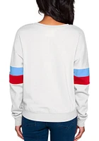 New Era St Louis Cardinals Womens White Contrast Design Crew Sweatshirt