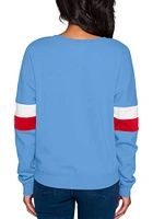 New Era St Louis Cardinals Womens Light Blue Contrast Crew Sweatshirt