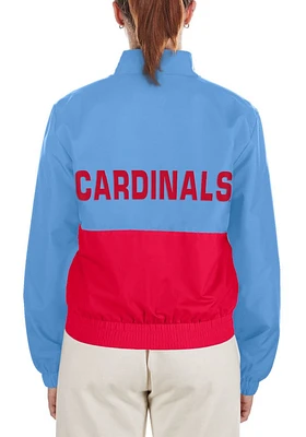 New Era St Louis Cardinals Womens Light Blue Windy Weight Jacket