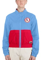 New Era St Louis Cardinals Womens Light Blue Windy Weight Jacket
