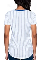 New Era Kansas City Royals Womens White Pinstripe Short Sleeve T-Shirt
