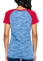 New Era St Louis Cardinals Womens Light Blue Raglan Style Short Sleeve T-Shirt