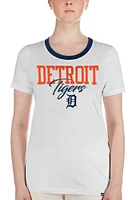 New Era Detroit Tigers Womens White Gameday Short Sleeve T-Shirt
