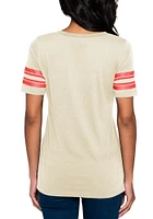 New Era Kansas City Royals Womens Oatmeal Brushed Short Sleeve T-Shirt