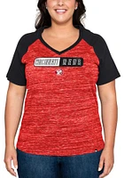 New Era Cincinnati Reds Womens Raglan Short Sleeve T-Shirt