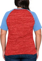 New Era Texas Rangers Womens Raglan Short Sleeve T-Shirt