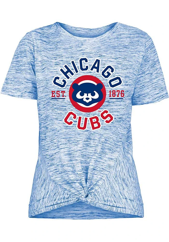 New Era Chicago Cubs Womens Blue Novelty Short Sleeve T-Shirt