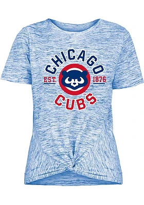 New Era Chicago Cubs Womens Blue Novelty Short Sleeve T-Shirt