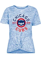 New Era Chicago Cubs Womens Blue Novelty Short Sleeve T-Shirt