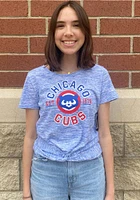 New Era Chicago Cubs Womens Blue Novelty Short Sleeve T-Shirt