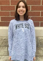 New Era Chicago White Sox Womens Black Space Dye Crew Sweatshirt