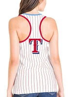 New Era Texas Rangers Womens White Racer Edition Tank Top