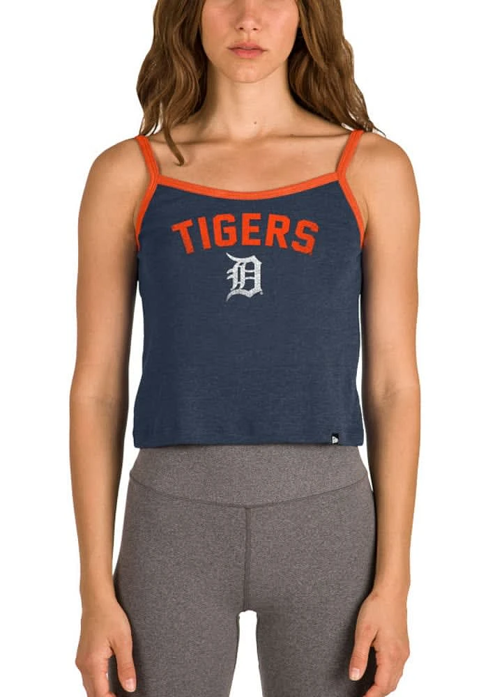 New Era Detroit Tigers Womens Navy Blue Strappy Tank Top