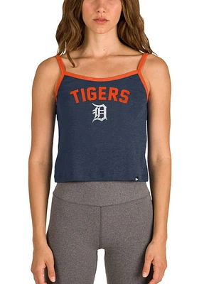 New Era Detroit Tigers Womens Navy Blue Strappy Tank Top