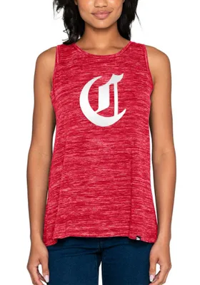 Cincinnati Reds Womens Red Knot Tank Top