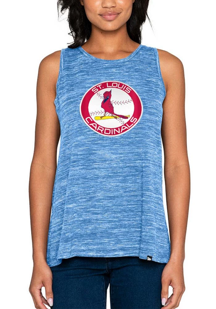 New Era St Louis Cardinals Womens Light Blue Knot Tank Top