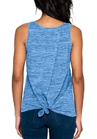 New Era St Louis Cardinals Womens Light Blue Knot Tank Top