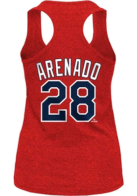 Nolan Arenado New Era St Louis Cardinals Womens Red Biblend Player Tank Top