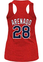 Nolan Arenado New Era St Louis Cardinals Womens Red Biblend Player Tank Top