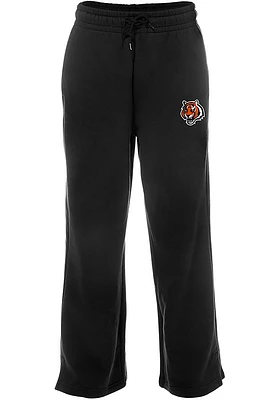 New Era Cincinnati Bengals Womens Wide Leg Black Sweatpants