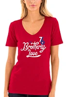 Joel Embiid Philadelphia 76ers Womens Red Player T-Shirt