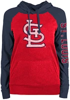 New Era St Louis Cardinals Womens Contrast Hooded Sweatshirt