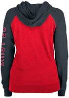 New Era St Louis Cardinals Womens Contrast Hooded Sweatshirt