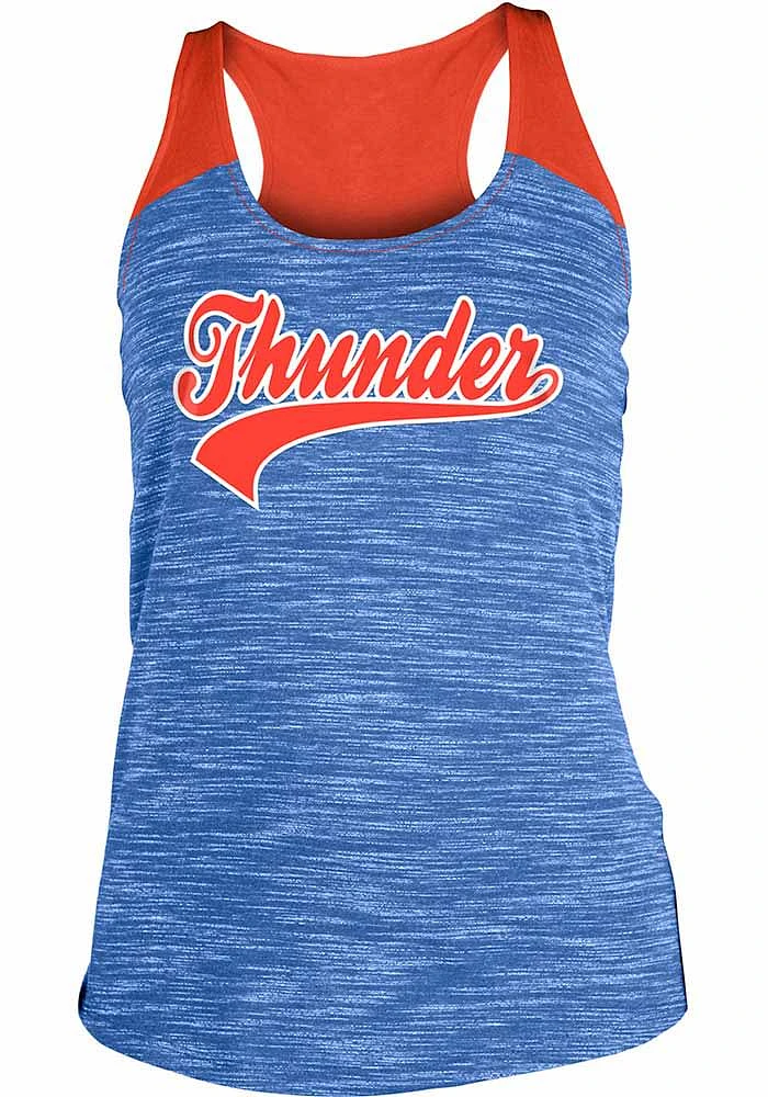 New Era Oklahoma City Thunder Womens Blue Space Dye Tank Top