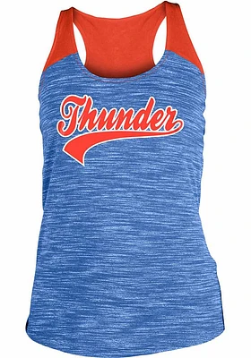 New Era Oklahoma City Thunder Womens Blue Space Dye Tank Top