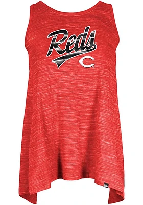 New Era Cincinnati Reds Womens Red Cross Tank Top