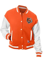 New Era Cincinnati Bengals Womens Orange Bomber Light Weight Jacket