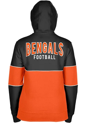 New Era Cincinnati Bengals Womens Orange Breaker Long Sleeve Full Zip Jacket