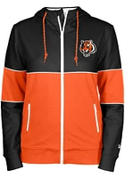 New Era Cincinnati Bengals Womens Orange Breaker Long Sleeve Full Zip Jacket